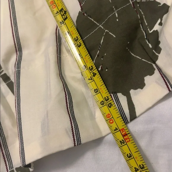 Entro Olive Green Floral Striped Piping Puff Sleeve Babydoll Mini Dress SZ L NWT - Picture 8 of 12